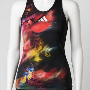 Adidas Melbourne Tennis Y-Tank Top Women’s Size L • Black Multicolor